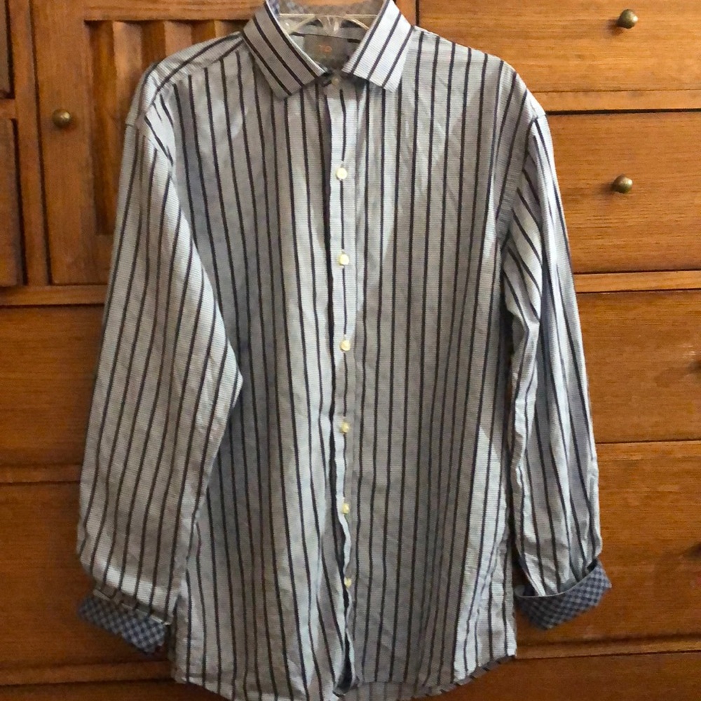 Thomas Dean boys dress shirt, size 14/16